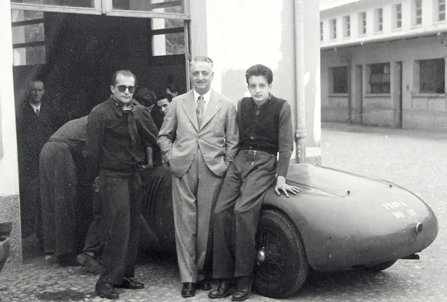 Энцо и Дино Феррари, 1947 год.