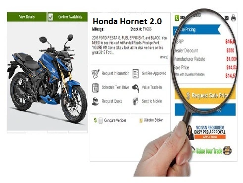Изучение цен мотоцикла в интернете